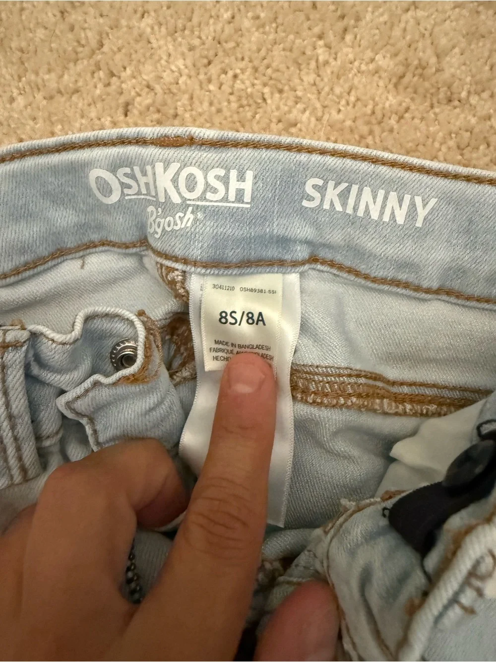 OshKosh B'gosh Skinny Jeans Duo — Dark Indigo & Light Wash Blue